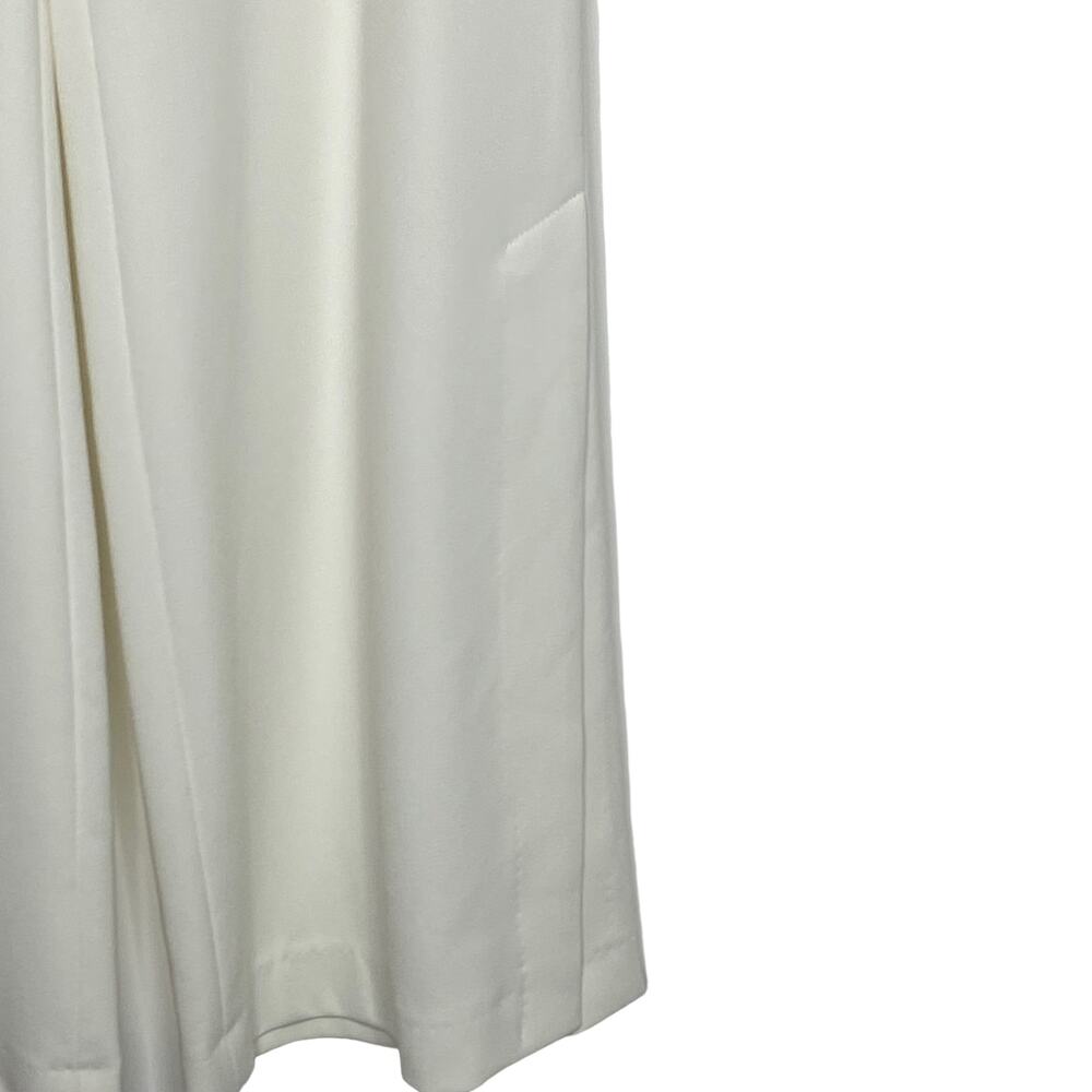 Theory Womens Size 6 Ivory High Slit Crepe Dress Pants Trousers Wide Leg NEW - Picture 5 of 8
